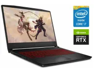 Ігровий ноутбук MSI Katana GF66 11UD / 15.6" IPS / Core i7-11800H (8 (16) ядер по 2.3-4.6 GHz) / 32GB DDR4 / 512GB SSD / GeForce RTX 3050 Ti, 4GB GDDR6, 128-bit / WebCam / Win 11 Home б/в