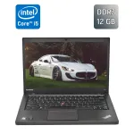 Ноутбук Lenovo ThinkPad T440s / 14" (1600x900) TN / Intel Core i5-4300U (2 (4) ядра по 1.9 - 2.9 GHz) / 12 GB DDR3 / 240 GB SSD / Intel HD Graphics 4400 / WebCam / Windows 10 б/в