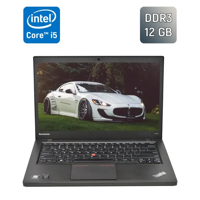 Ноутбук Lenovo ThinkPad T440s / 14" (1600x900) TN / Intel Core i5-4300U (2 (4) ядра по 1.9 - 2.9 GHz) / 12 GB DDR3 / 240 GB SSD / Intel HD Graphics 4400 / WebCam / Windows 10 б/в - зображення 1