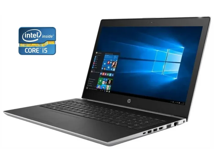 Ноутбук Б-клас HP ProBook 450 G5 / 15.6" (1366x768) TN Touch / Intel Core i5-8250U (4 (8) ядра по 1.6 - 3.4 GHz) / 8 GB DDR4 / 512 GB SSD / Intel UHD Graphics 620 / WebCam б/в - зображення 1