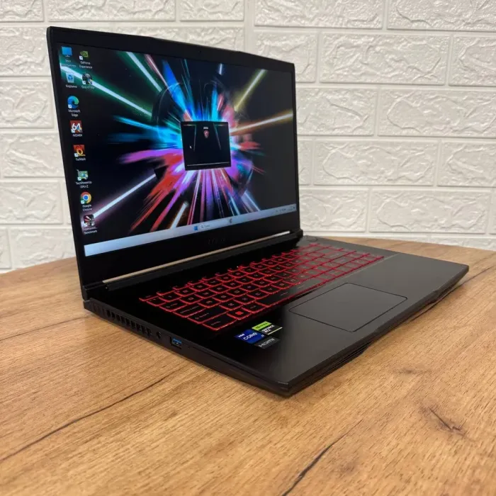 Ігровий ноутбук MSI Thin GF63 12VF / 15.6" (1920x1080) IPS / Intel Core i7-12650H (10 (16) ядер по 3.5 - 4.7 GHz) / 16 GB DDR4 / 512 GB SSD / nVidia GeForce RTX 4060, 8 GB GDDR6, 128-bit / WebCam б/в - зображення 4