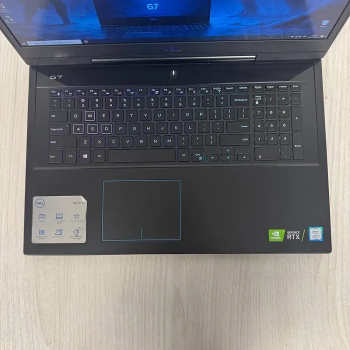 Ігровий ноутбук Б-класу Dell G7 7790 / 17,3" (1920x1080) IPS / Intel Core i7-9750H (6 (12) ядра по 2,6 - 4,5 ГГц) / 16 ГБ DDR4 / 256 ГБ SSD NVMe + 1000 ГБ HDD / nVidia GeForce RTX 2060, 6 ГБ GDDR6, 192-bit / WebCam б/в - зображення 7
