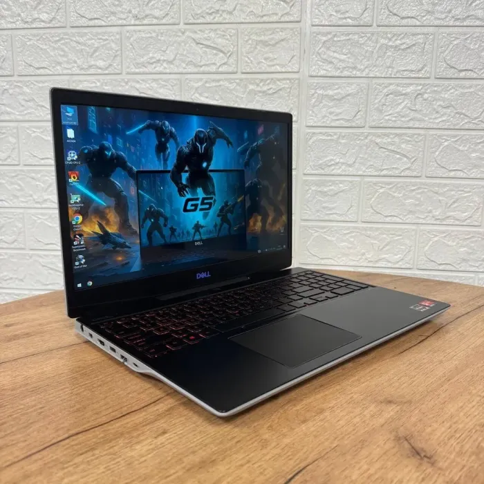 Ігровий ноутбук Б-клас Dell G5 5505 / 15.6" (1920x1080) IPS / AMD Ryzen 5 4600H (6 (12) ядер по 3.0 - 4.0 GHz) / 16 GB DDR4 / 512 GB SSD / AMD Radeon RX 5600M, 6 GB GDDR6, 192-bit / WebCam б/в - зображення 4