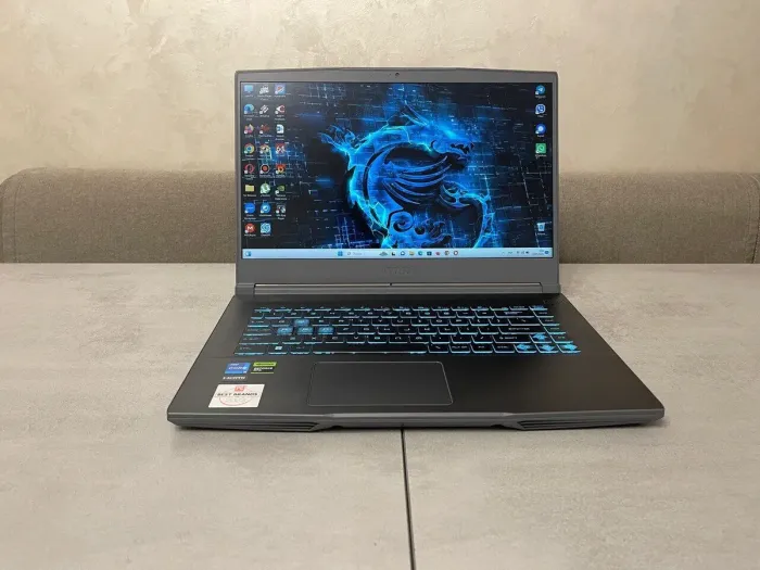 Ігровий ноутбук MSI Thin 15 B13VE-1451US / 15.6" (1920x1080) IPS / Intel Core i5-13420H (8 (12) ядер по 3.4 - 4.6 GHz) / 16 GB DDR4 / 512 GB SSD M.2 / nVidia GeForce RTX 4050, 6 GB GDDR6, 96-bit / WebCam б/в - зображення 2