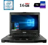 Напівзахищений ноутбук Getac S410 G3 / 14" (1920x1080) IPS Touch / Intel Core i7-8665U (4 (8) ядра по 1.9 - 4.8 GHz) / 16 GB DDR4 / 1000 GB SSD / Intel UHD Graphics 620 / USB 3.1 / HDMI б/в