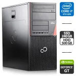 Комп'ютер Fujitsu Esprimo P920 E90 Tower / Intel Core i7-4770 (4 (8) ядра по 3.4 - 3.9 GHz) / 16 GB DDR3 / 240 GB SSD + 500 GB HDD / nVidia GeForce GT 630, 2 GB GDDR3, 128-bit б/в