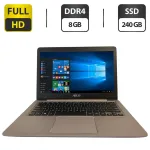 Ультрабук Asus ZenBook UX310UA / 13.3" (1920x1080) TN / Intel Core i3-6100 (2 (4) ядра по 3.7 GHz) / 8 GB DDR4 / 240 GB SSD / Intel HD Graphics 530 / WebCam б/в