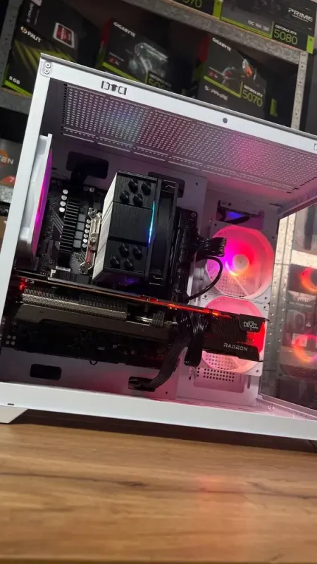 Збірка на замовлення: ігровий ПК Gamdias Aura GC10M ARGB White Tower / Intel Core i5-12400F (6 (12) ядер по 2,5 - 4,4 ГГц) / 16 ГБ DDR4 / 1000 ГБ SSD M.2 / AMD Radeon RX 6700 XT, 12 GB GDDR6, 192-bit / 650W б/в - зображення 6