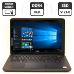Ультрабук Б-класс Dell Latitude 3380 / 13.3" TN Touch / Intel Core i5-7200U (2(4) ядра по 2.5-3.1 GHz) / 8GB DDR4 / 512GB SSD / HD Graphics 620 / WebCam / HDMI б/в