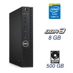 Неттоп Dell 3050 USFF / Intel Core i3-7100 (2 (4) ядра по 3.9 GHz/ 8GB DDR3 / 500GB HDD/ HD Graphics 630 б/в
