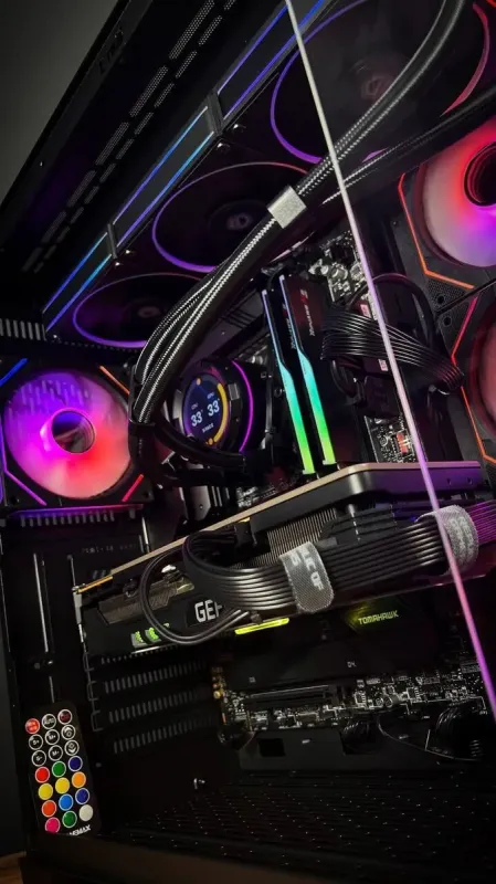 Збірка під замовлення: комп'ютер GameMax Hype-A Black Tower / Intel Core i5-14600KF (14 (20) ядер по 2.6 - 5.3 GHz) / 32 GB DDR5 / 2000 GB SSD M.2 / nVidia GeForce RTX 3080, 10 GB GDDR6X, 320-bit / 850W б/в - зображення 11