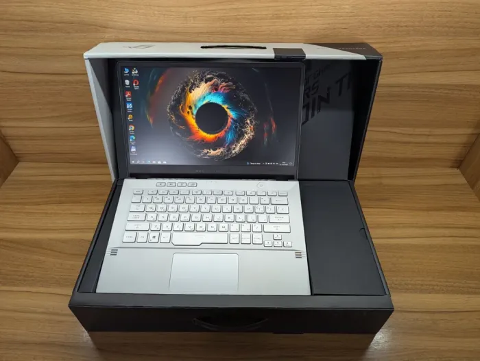 Ігровий ноутбук Asus ROG Zephyrus G 14 GA401Q / 14" (1920x1080) IPS / AMD Ryzen 9 5900HS (8 (16) ядер по 3.0 - 4.6 GHz) / 16 GB DDR4 / 1000 GB SSD / nVidia GeForce RTX 3060, 6 GB GDDR6, 192-bit / WebCam / Windows 10 б/в - зображення 8