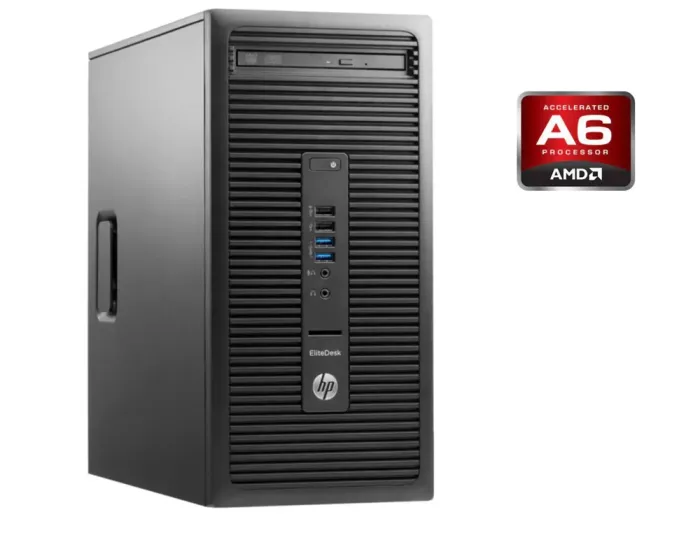 ПК HP EliteDesk 705 G1 Tower / AMD A6 PRO-7400B (2 ядра по 3.5 - 3.9 GHz) / 8 GB DDR3 / 500 GB HDD / AMD Radeon R5 Graphics / DVD-RW б/у - зображення 1