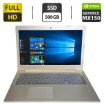 Ноутбук Lenovo IdeaPad 520-15IKB / 15.6" (1920x1080) IPS / Intel Core i5-8250U (4 (8) ядра по 1.6 - 3.4 GHz) / 20 GB DDR4 / 500 GB SSD / nVidia GeForce MX150, 2 GB GDDR3, 64-bit / WebCam б/в