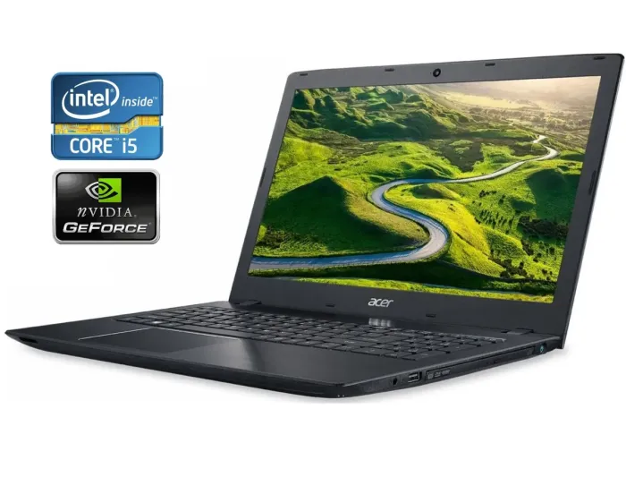 Ноутбук Acer Aspire F15 F5-573G / 15.6" (1920x1080) TN / Intel Core i5-7200U (2 (4) ядра по 2.5 - 3.1 GHz) / 16 GB DDR4 / 256 GB SSD / nVidia GeForce 940MX, 2 GB DDR3, 64-bit / WebCam б/в - зображення 1