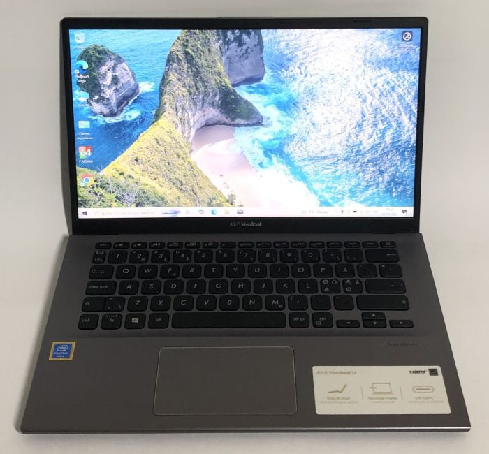 Ультрабук Asus VivoBook 14 F412F / 14" (1920x1080) TN / Intel Pentium Gold 5405U (2 (4) ядра по 2.3 GHz) / 8 GB DDR4 / 128 GB SSD / Intel UHD Graphics / WebCam / Win 10 Home б/в - изображение 2