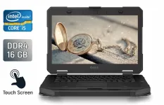 Захищений ноутбук Dell Rugged Latitude 5414 / 14" (1920x1080) IPS Touch / Intel Core i5-6300U (2 (4) ядра по 2.4 - 3.0 GHz) / 16 GB DDR4 / 480 GB SSD / Intel HD Graphics 520 / WebCam / TouchID / Windows 10 б/в