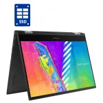 Ультрабук-трансформер Asus VivoBook Go 14 Flip TP1400KA / 14" (1920x1080) IPS Touch / Intel Celeron N4500 (2 ядра по 1.1 - 2.8 GHz) / 4 GB DDR4 / 128 GB SSD / Intel UHD Graphics / WebCam / Win 11 Home б/в