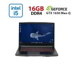 Ігровий ноутбук Б-класу MSI GF63 Thin 9SCXR / 15,6" (1920x1080) IPS / Intel Core i5-9300H (4 (8) ядра по 2,4 - 4,1 ГГц) / 16 ГБ DDR4 / 480 ГБ SSD / nVidia GeForce GTX 1650 Max-Q, 4 ГБ GDDR6, 128-біт / WebCam б/в