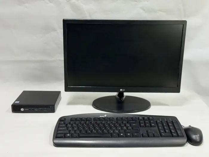 Комплект ПК: HP ProDesk 600 G2 Desktop Mini USFF / Intel Core i3-6100T (2 (4) ядра по 3.2 GHz) / 8 GB DDR4 / 256 GB SSD M.2 / Intel HD Graphics 530 / Wi-Fi + Монітор LG 22M38A-B / 22" (1920x1080) TN / VGA б/в - зображення 3