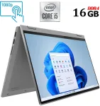 Ноутбук-трансформер Б-класс Lenovo IdeaPad Flex 5 14IIL05 / 14" (1920x1080) IPS Touch / Intel Core i5-1035G1 (4 (8) ядра по 1.0 - 3.6 GHz) / 16 GB DDR4 / 256 GB SSD M.2 / Intel UHD Graphics / WebCam / HDMI б/в