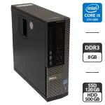 Комп'ютер Dell OptiPlex 790 SFF / Intel Core i5-2400 (4 ядра по 3.1 - 3.4 GHz) / 8 GB DDR3 / 120 GB SSD + 500 GB HDD / Intel HD Graphics 2000 б/в