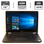 Ультрабук Dell Latitude E5470 / 14" TN / Intel Core i5-6300U (2(4) ядра по 2.4-3 GHz) / 4GB DDR4 / 120GB SSD / HD Graphics 520 / WebCam / HDMI б/в