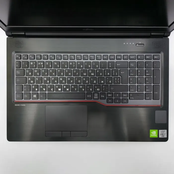 Мобільна робоча станція Fujitsu Celsius H7510 / 15,6" (1920x1080) IPS / Intel Core i7-10850H (6 (12) ядер по 2,7 - 5,1 ГГц) / 32 ГБ DDR4 / 512 ГБ SSD / nVidia Quadro T1000, 4 ГБ GDDR6, 128-біт / WebCam б/в - зображення 3