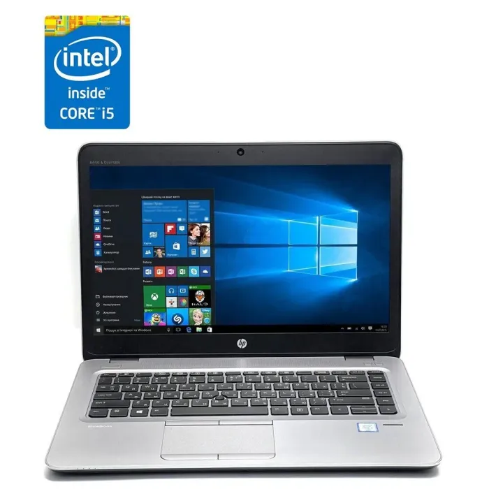 Ноутбук HP EliteBook 840 G3 / 14" (1920x1080) TN / Intel Core i5-6300U (2 (4) ядра по 2.4 - 3.0 GHz) / 8 GB DDR4 / 120 GB SSD / Intel HD Graphics 520 / WebCam / АКБ не тримає б/в - зображення 1
