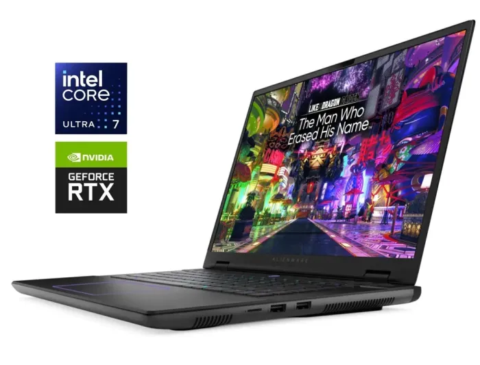 Ігровий ноутбук Dell Alienware m16 R2 / 16" (2560x1600) IPS / Intel Core Ultra 7 155H (16 (22) ядер по 1.4 - 4.8 GHz) / 16 GB DDR5 / 1000 GB SSD NVMe / nVidia GeForce RTX 4070, 8 GB GDDR6, 128-bit / WebCam б/в - зображення 1