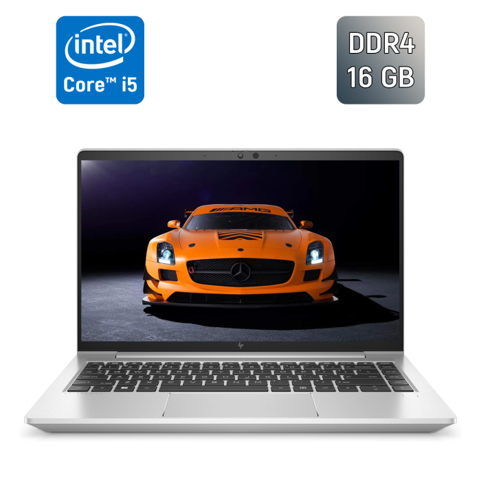 Ультрабук Б-клас HP EliteBook 640 G9 / 14" (1920x1080) IPS / Intel Core i5-1235U (10 (12) ядер по 3.3 - 4.4 GHz) / 16 GB DDR4 / 256 GB SSD / Intel Iris Xe Graphics / WebCam / TouchID б/в - зображення 1