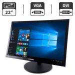 Монітор Samsung SyncMaster B2240w / 22" (1680x1050) TN / VGA, DVI / Вбудовані колонки 2x 1W + Кабель живлення б/в