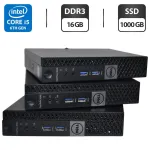 Неттоп Dell OptiPlex 3040 Micro USFF / Intel Core i5-6500T (4 ядра по 2.5 - 3.1 GHz) / 16 GB DDR3 / 1000 GB SSD / Intel HD Graphics 530 / Windows 11 Pro + Блок живлення б/в