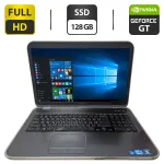 Ноутбук Б-клас Dell Inspiron 17R 5720 / 17.3" (1920x1080) TN / Intel Core i5-3210M (2 (4) ядра по 2.5 - 3.1 GHz) / 12 GB DDR3 / 128 GB SSD / nvidia GeForce GT 630M, 1 GB GDDR5, 128-bit / WebCam / DVD-ROM б/в