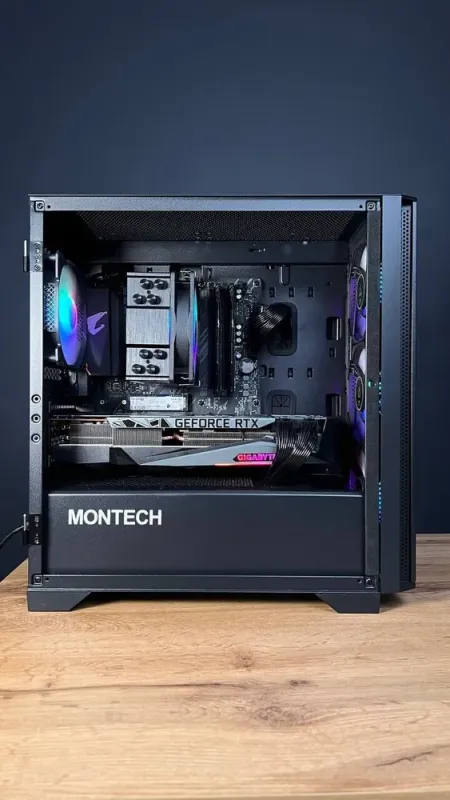 Збірка під замовлення: ігровий ПК Montech Air 100 ARGB Tower / AMD Ryzen 7 5700X (8 (16) ядер по 3.4 - 4.6 GHz) / 32 GB DDR4 / 1000 GB SSD M.2 / nVidia GeForce RTX 3080, 10 GB GDDR6X, 320-bit / 750W б/в - зображення 5
