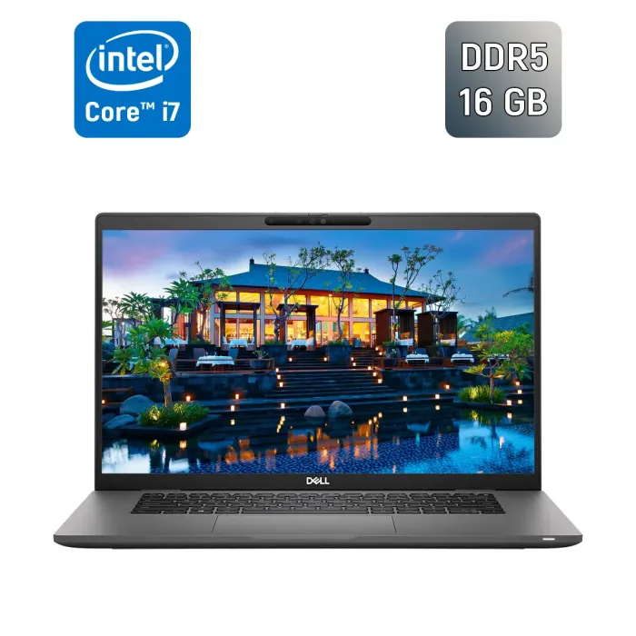 Ультрабук Б-клас Dell Latitude 7530 / 15.6" (1920x1080) IPS / Intel Core i7-1270P (12 (16) ядер по 2.2 - 4.8 GHz) / 16 GB DDR5 / 256 GB SSD / Intel Iris Xe Graphics / WebCam / HDMI б/в - зображення 1
