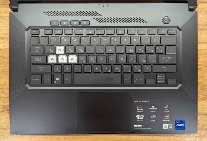 Ігровий ноутбук Б-класу Asus TUF 516 PF / 15.6" (1920x1080) IPS / Intel Core i7-11370H (4 (8) ядра по 3.0 - 4.8 GHz) / 24 GB DDR4 / 1000 GB SSD / nVidia GeForce RTX 3050, 4 GB GDDR6, 128-bit / HDMI / Windows 11 б/в - зображення 4