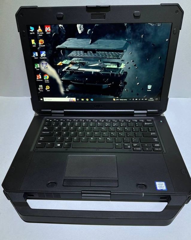 Захищений ноутбук Dell Latitude 5420 Rugged / 14" (1920x1080) IPS Touch / Intel Core i7-8650U (4 (8) ядра по 1.9 - 4.2 GHz) / 16 GB DDR4 / 256 GB SSD / AMD Radeon RX 540, 2 GB GDDR5, 128-bit / WebCam / Win 10 Pro / Дві АКБ б/в - зображення 2