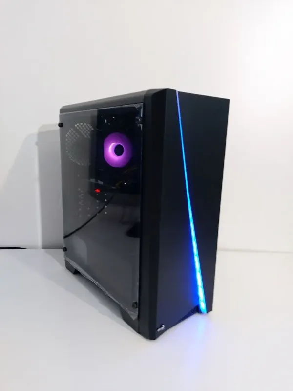 Комплект: AeroCool Cylon BG Tempered Tower / Intel Core i7-4790 (4 (8) ядра по 3.6 - 4.0 GHz) / 20 GB DDR3 / 500 GB SSD + 500 GB HDD / AMD Radeon RX 470, 4 GB GDDR5, 256-bit / 350W + Монітор LG 24MB37PM-B / 24" (1920x1080) IPS б/в - зображення 3