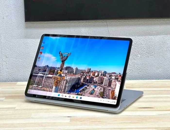 Ігровий ноутбук-трансформер Microsoft SurFace Laptop Studio / 14.3" (2400x1600) IPS Touch / Intel Core i7-11370H (4 (8) ядра по 3.3 - 4.8 GHz) / 32 GB DDR4 / 1000 GB SSD / nVidia GeForce RTX 3050 Ti, 4 GB GDDR6, 128-bit / WebCam / Win 11 Pro б/в - зображення 5