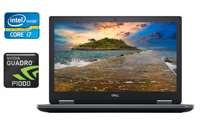 Мобільна робоча станція Б-клас Dell Precision 7530 / 15.6" (1920x1080) IPS / Intel Core i7-8850H (6 (12) ядер по 2.6 - 4.3 GHz) / 16 GB DDR4 / 512 GB SSD / nVidia Quadro P1000, 4 GB GDDR5, 128-bit / WebCam / HDMI б/в - зображення 1