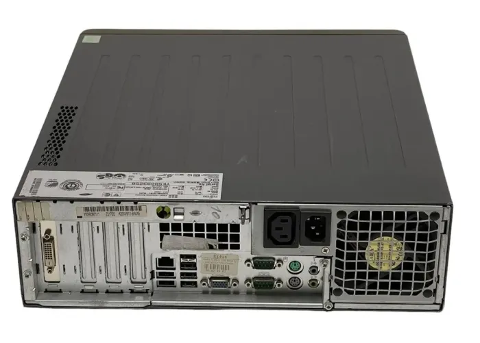 Комплект ПК: комп'ютер Б-клас Fujitsu Esprimo E5730 SFF / Intel Core 2 Duo E8500 (2 ядра по 3.16 GHz) / 4 GB DDR2 / 160 GB HDD / Intel Graphics / DVD-ROM + Монітор Б-клас HP Compaq LA1951g / 19" (1280x1024) TN / VGA б/в - зображення 7