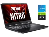 Ігровий ноутбук Б-клас Acer Nitro 5 AN517-53 / 17.3" (1920x1080) IPS / Intel Core i5-11300H (4 (8) ядра по 2.6 - 4.4 GHz) / 16 GB DDR4 / 512 GB SSD M.2 / nVidia GeForce RTX 3050, 4 GB GDDR5, 128-bit / WebCam / Win 11 Home б/в