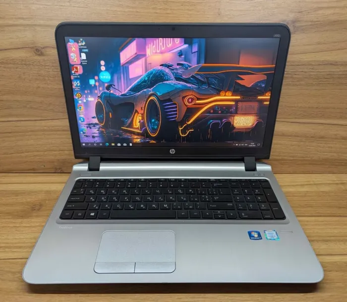 Ноутбук Б-клас HP ProBook 450 G3 / 15.6" (1920x1080) IPS / Intel Core i5-6200U (2 (4) ядра по 2.3 - 2.8 GHz) / 8 GB DDR3 / 240 GB SSD / Intel HD Graphics 520 / HDMI / TouchID / Windows 10 б/в - зображення 2