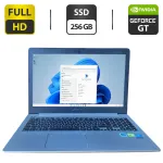 Ноутбук Б-клас Asus R553L / 15.6" (1920x1080) TN / Intel Core i5-4200U (2 (4) ядра по 1.6 - 2.6 GHz) / 8 GB DDR3 / 256 GB SSD / nVidia GeForce GT 740M, 2 GB GDDR3, 64-bit / WebCam / DVD-ROM б/в