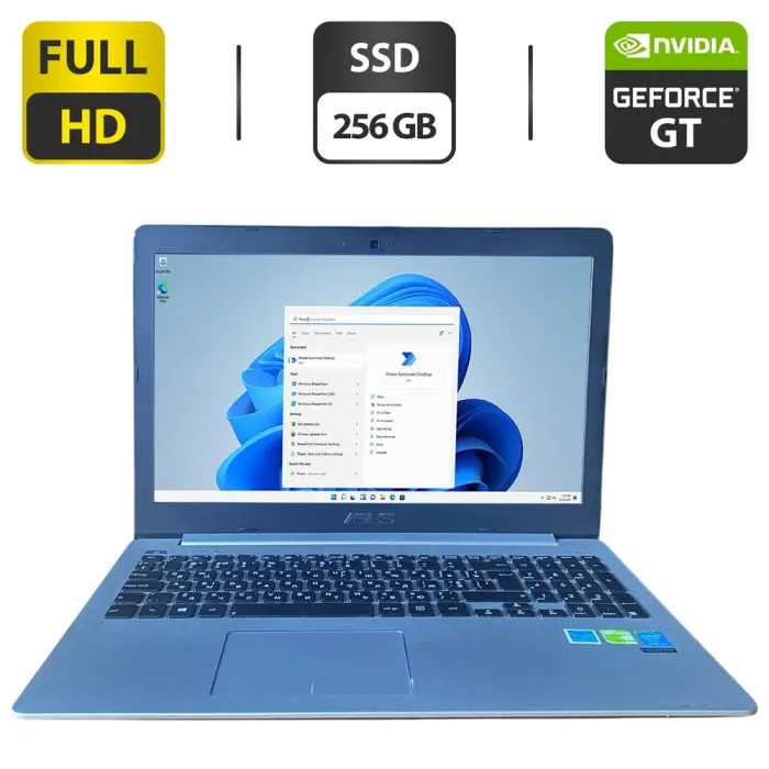 Ноутбук Б-клас Asus R553L / 15.6" (1920x1080) TN / Intel Core i5-4200U (2 (4) ядра по 1.6 - 2.6 GHz) / 8 GB DDR3 / 256 GB SSD / nVidia GeForce GT 740M, 2 GB GDDR3, 64-bit / WebCam / DVD-ROM б/в - зображення 1