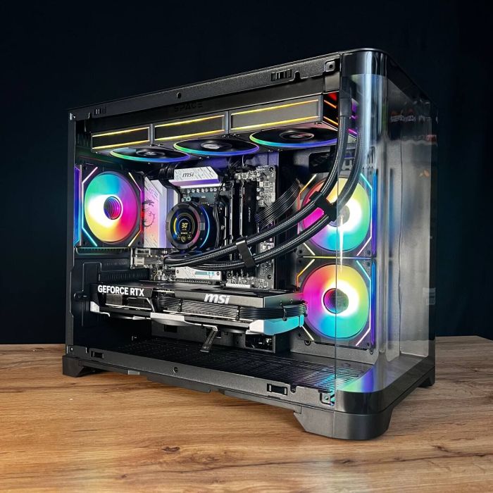 Збірка на замовлення: ігровий ПК GameMax Hype-M Black Tower / AMD Ryzen 7 7800X3D (8 (16) ядер по 4,2 - 5,0 ГГц) / 32 ГБ DDR5 / 1000 ГБ SSD M.2 / nVidia GeForce RTX 5070 Ti, 16 ГБ GDDR7, 256-bit / 750W - зображення 4