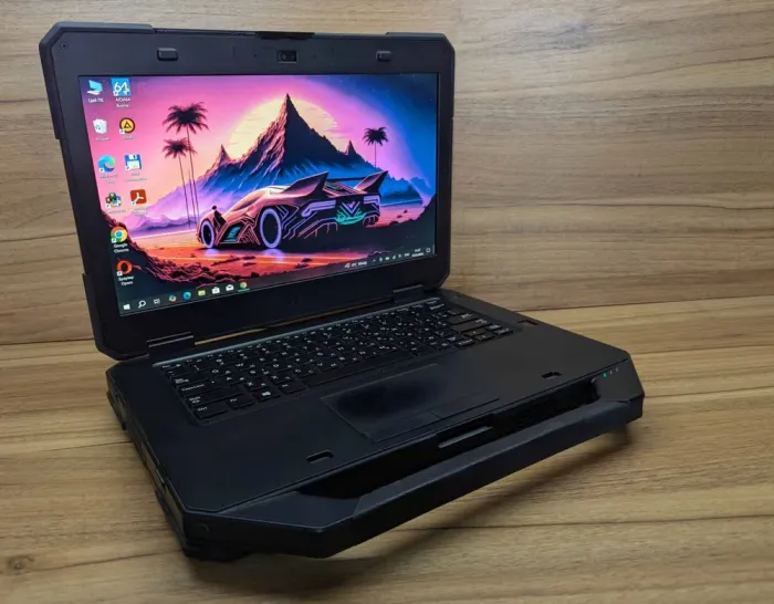 Захищений ноутбук Dell Rugged Latitude 5414 / 14" (1920x1080) IPS Touch / Intel Core i5-6300U (2 (4) ядра по 2.4 - 3.0 GHz) / 16 GB DDR4 / 480 GB SSD / Intel HD Graphics 520 / WebCam / TouchID / Windows 10 б/в - зображення 4