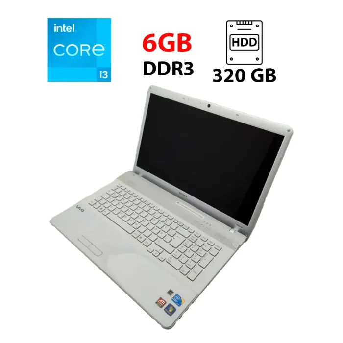 Ноутбук Sony VPC173 / 17.3" (1600x900) TN / Intel Core i3-370M (2 (4) ядра по 2.4 GHz) / 6 GB DDR3 / 320 GB HDD / AMD Radeon HD 5000M / WebCam / АКБ не тримає б/в - зображення 1