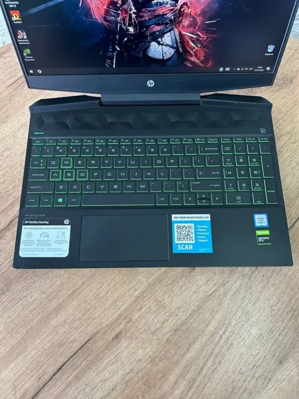 Ігровий ноутбук HP Pavilion Gaming 15-dk0056wm / 15.6" (1920x1080) IPS / Intel Core i5-9300H (4 (8) ядра по 2.4 - 4.1 GHz) / 8 GB DDR4 / 256 GB SSD / nVidia GeForce GTX 1650, 4 GB GDDR5, 128-bit / WebCam б/в - зображення 7